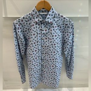 Awesome Etro paisley shirt, sky blue